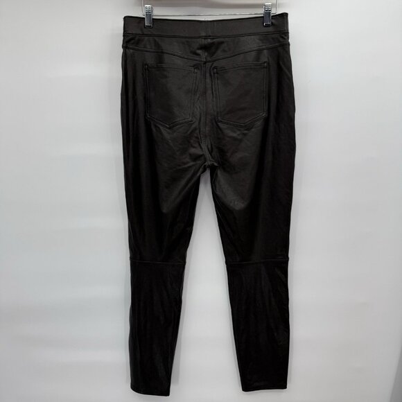 Spanx By Sara Blakely Faux Leather Pants Womens Size Large Black - Picture 2 of 9